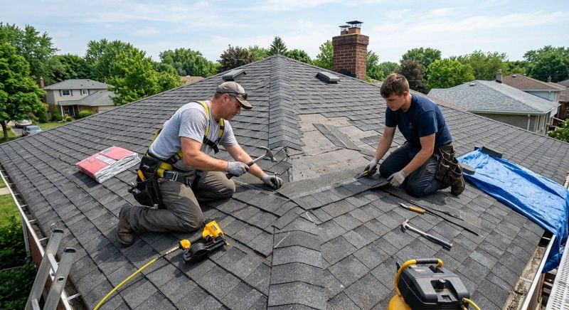Asphalt Roof Repair in Newfoundland, PA