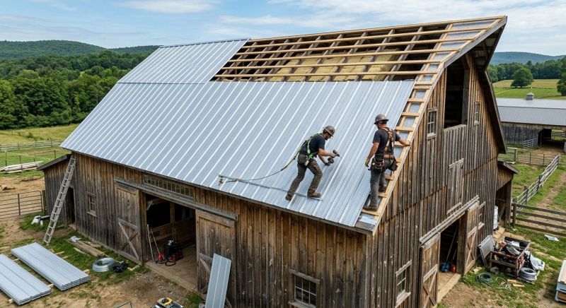 Barn Roof Installation in Hawley, PA