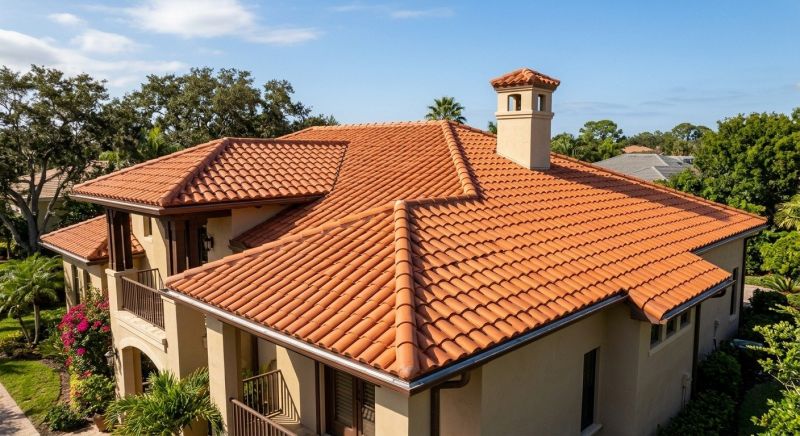 Barrel Tile Roof Installation in Hawley, PA