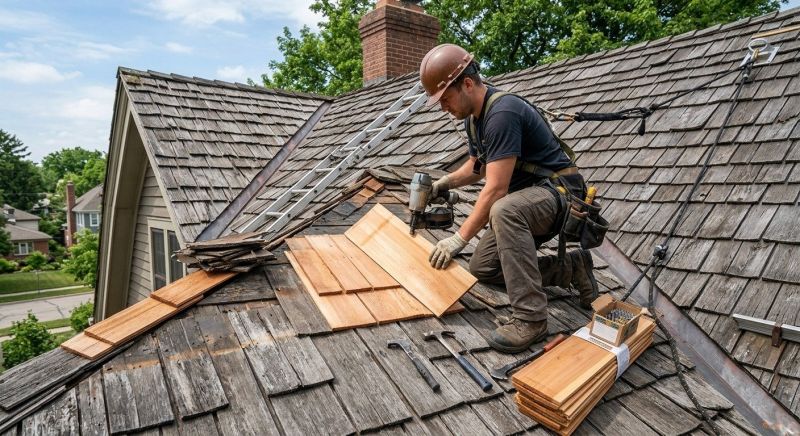 Cedar Shake Roof Repair in Forest City, PA