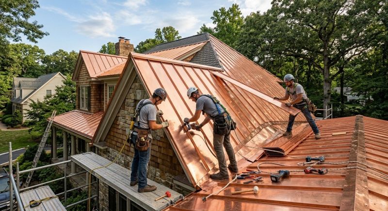 Copper Roof Installation in Hawley, PA