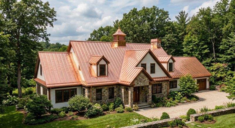Copper Roof Replacement in Hawley, PA