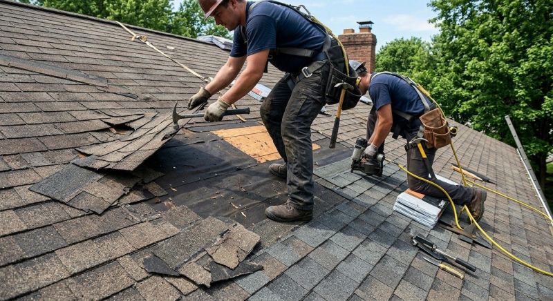 Damaged Roof Repair in Taylor, PA