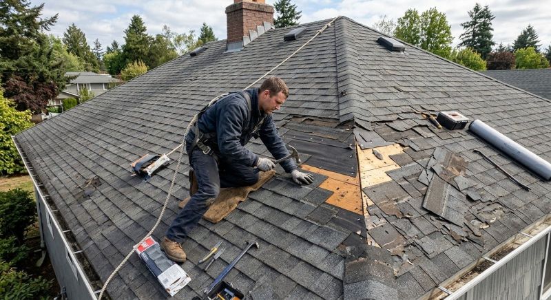 Damaged Roof Repair in Taylor, PA