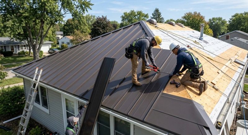 Metal Roof Installation in Newfoundland, PA