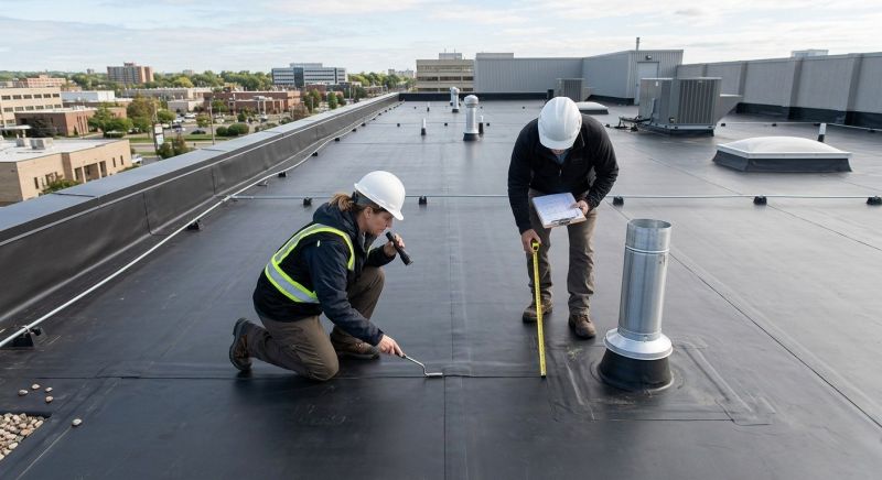 Rubber Roof Inspection in Hawley, PA