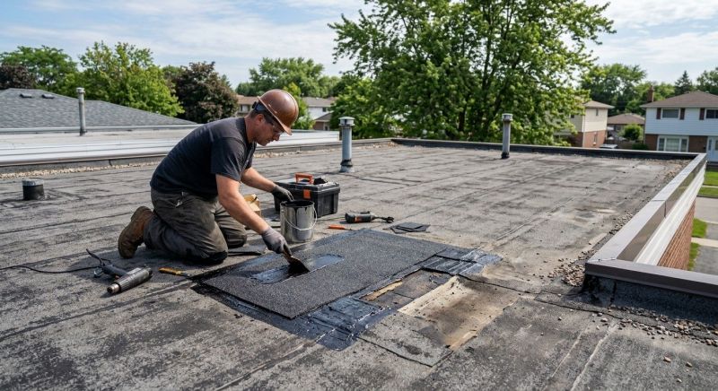 Rubber Roof Repair in Clifford, PA