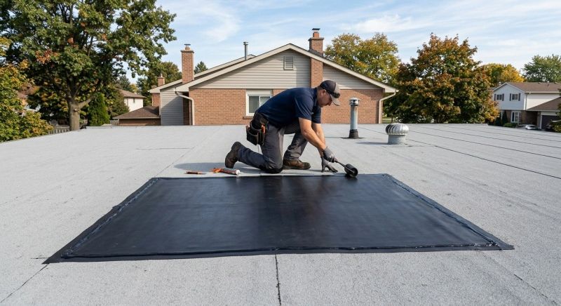 Rubber Roof Repair in Newfoundland, PA