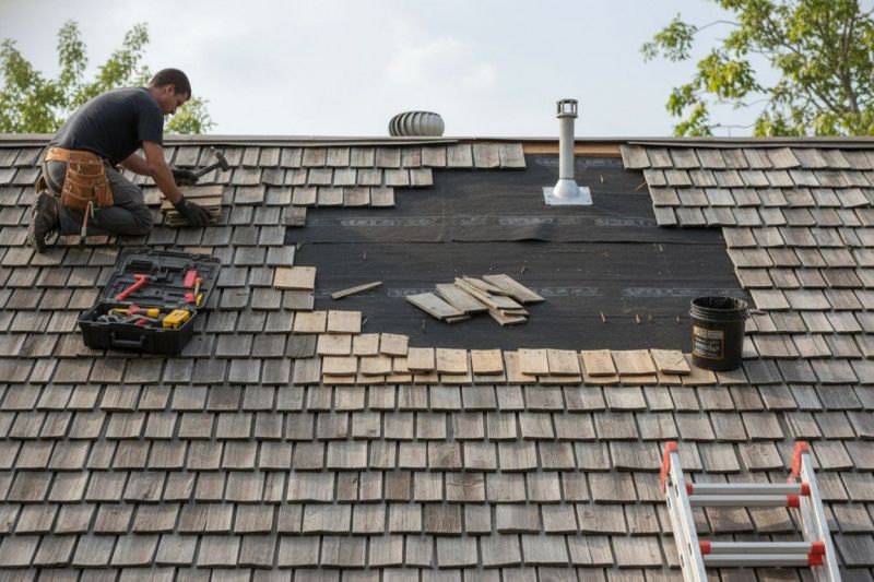 Shake Shingle Repair in Lakeville, PA