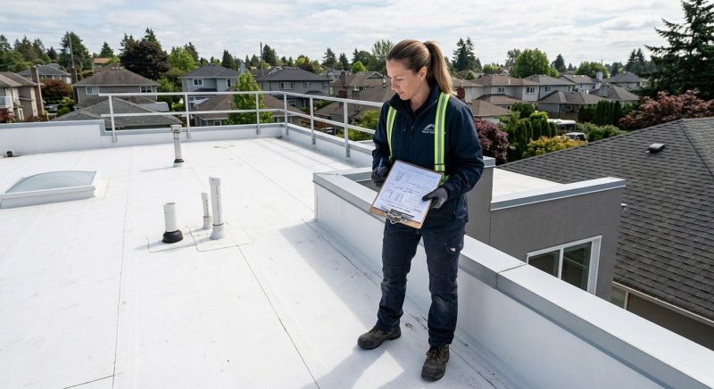 Single Ply Roof Inspection in Hawley, PA