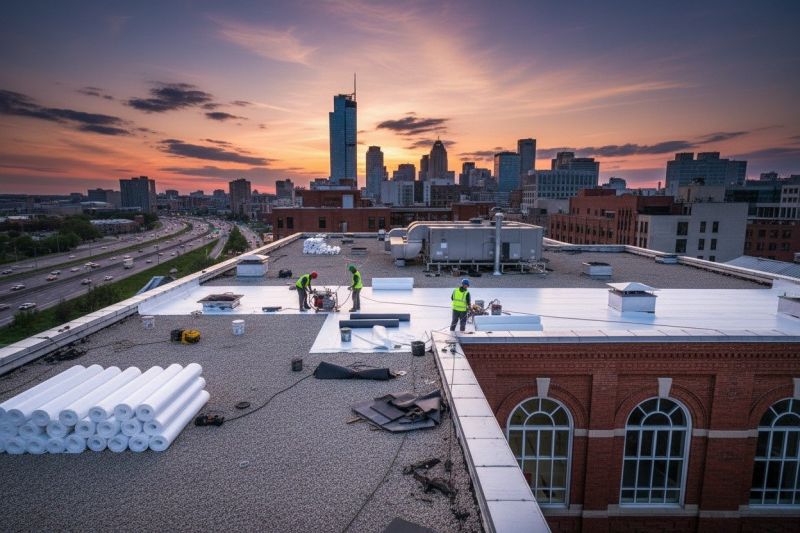 Single Ply Roof Replacement in Hawley, PA