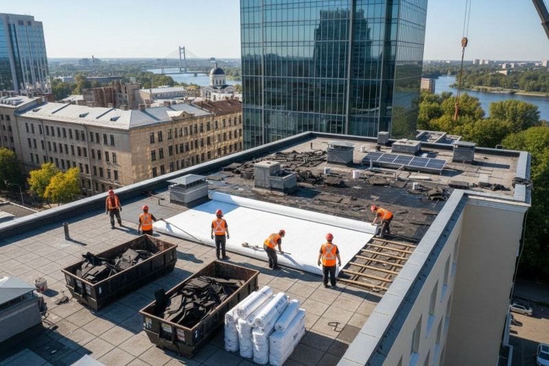 Single Ply Roof Replacement in Tobyhanna, PA