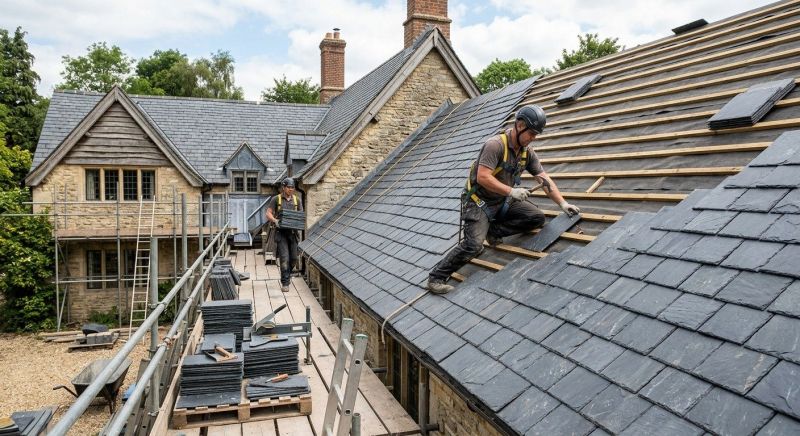 Slate Roof Construction in Milford, PA
