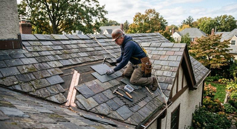 Slate Roof Repair in Dingmans Ferry, PA