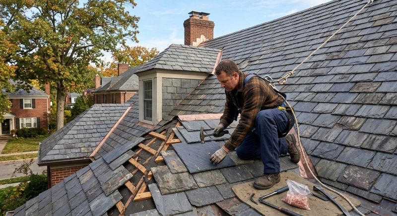 Slate Roof Repair in Wayne County, PA