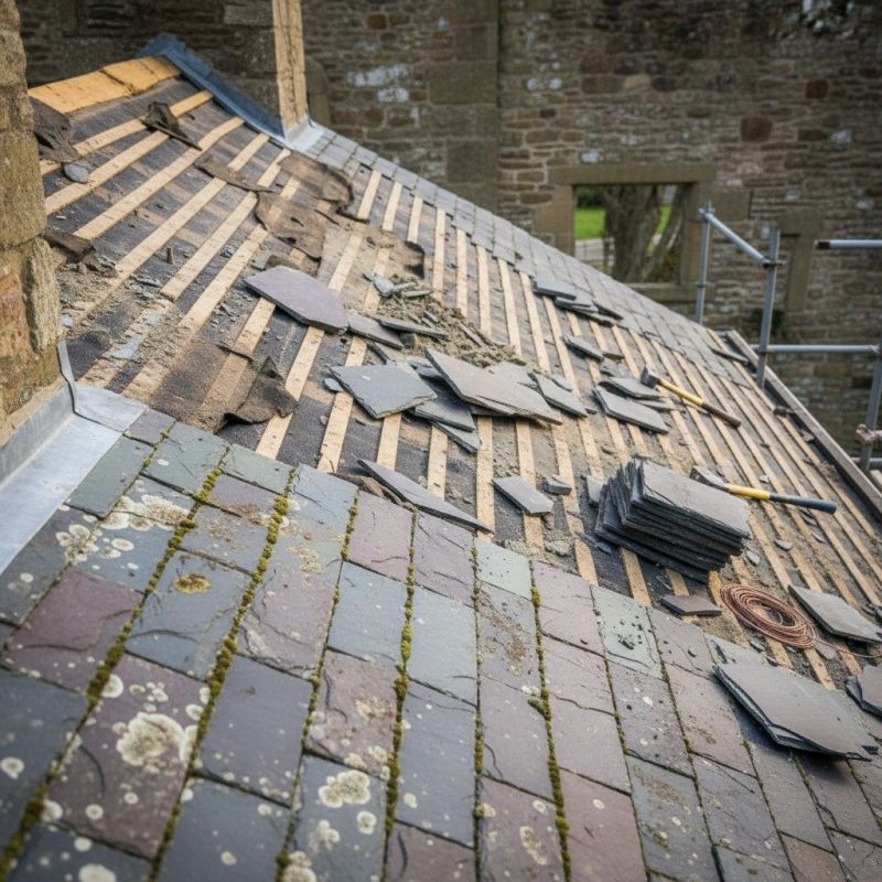 Slate Roof Replacement in Forest City, PA