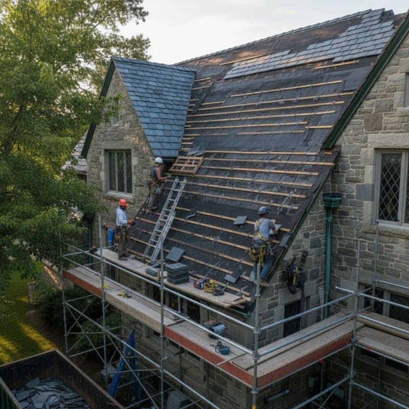 Slate Roof Replacement in Peckville, PA