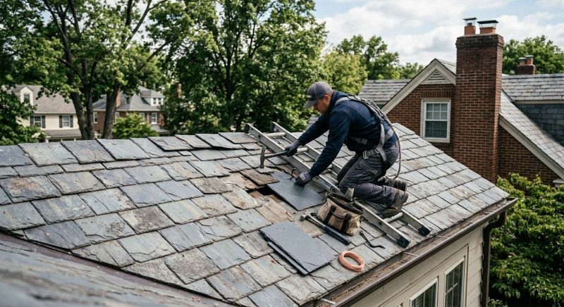 Slate Shingles Repair in Moscow, PA