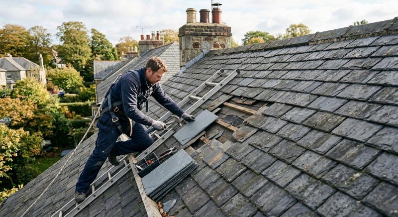 Slate Shingles Repair in Newfoundland, PA