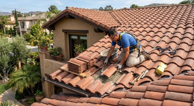 Spanish Tile Roof Repair in Hawley, PA