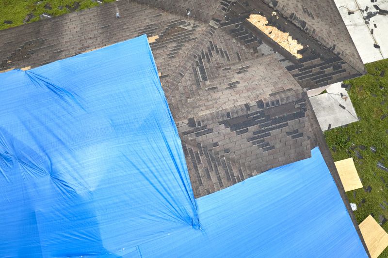 Storm Damage Roof Tarping in Hawley, PA