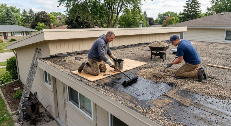 Tar And Gravel Roof Repair in Clifford, PA