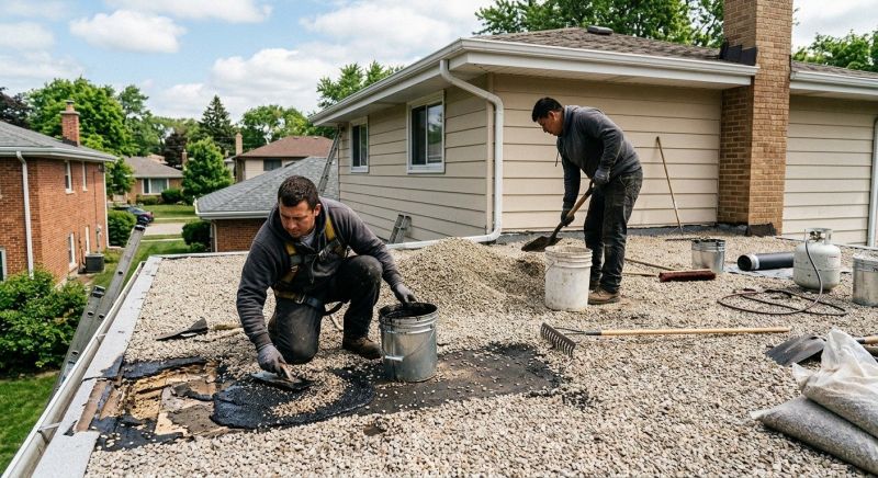 Tar And Gravel Roof Repair in Milford, PA