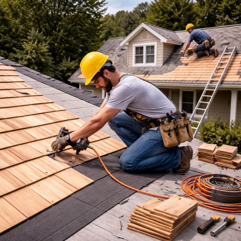 Wood Roofing Installation in Lakeville, PA