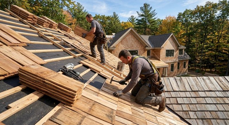 Wood Roofing Installation in Hawley, PA