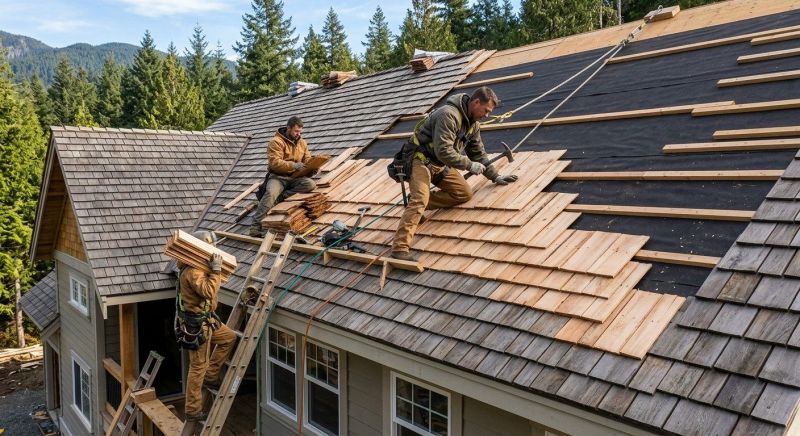 Wood Roofing Installation in Hawley, PA