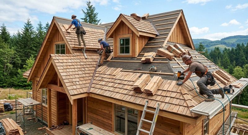 Wood Roofing Installation in Moscow, PA
