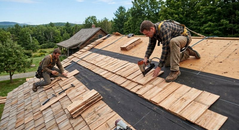 Wood Roofing Installation in Taylor, PA
