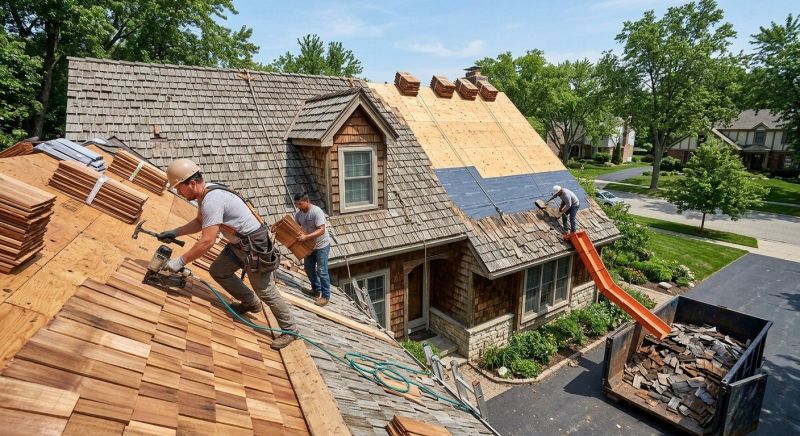Wood Shake Roof Replacement in Hawley, PA
